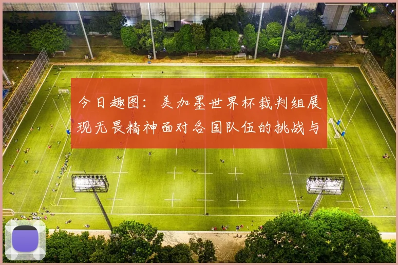 今日趣图：美加墨世界杯裁判组展现无畏精神面对各国队伍的挑战与针对